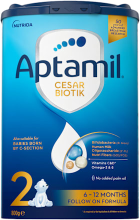 CESAR BIOTIK  2 prelazna mlečna formula za odojčad rođenu carskim rezom, od 6 do 12 meseci Aptamil