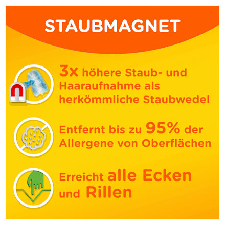 Staubwedelbezüge Staubmagnet mit Febrezeduft Nachfüllpack Swiffer
