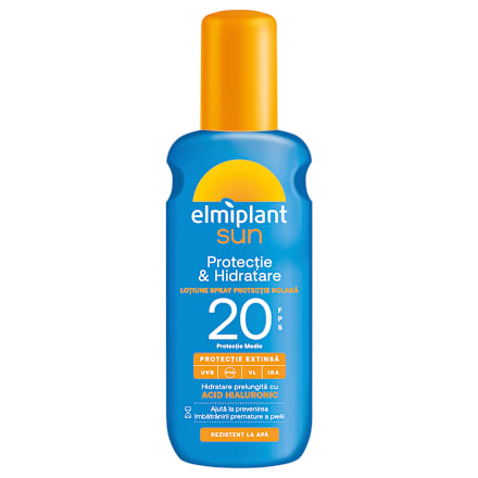 Loțiune spray pentru protecție solară SPF20 Elmiplant
