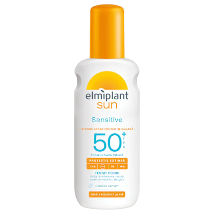 Loțiune senzitivă pentru protecție solară cu SPF50 Elmiplant