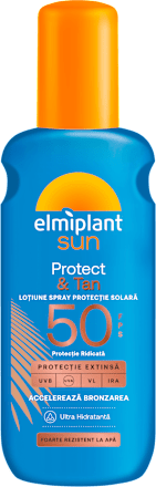 Spray protecție solară SPF50 Protect&Tan Elmiplant