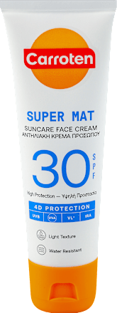 SUPER MAT krema za lice za zaštitu od sunca, SPF30 Carroten