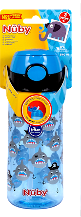 Strohhalmbecher 3+ Jahre 540 ml sortiert Nûby