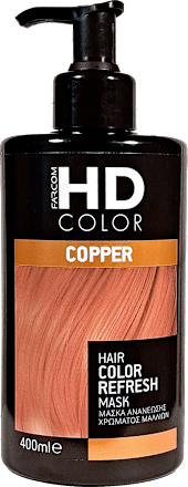 HD COLOR COPPER maska za bojenu narandžastu kosu FARCOM