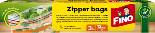 Zip vrecká 3l FINO
