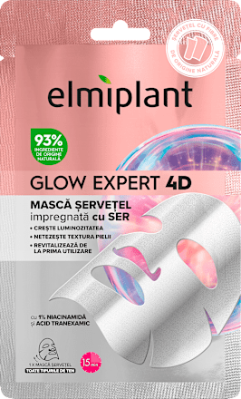 Mască servetel de față cu niacinamidă Elmiplant