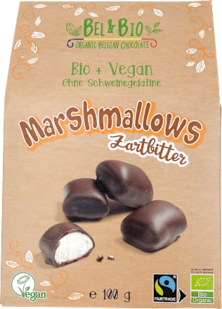 BEL & BIOMarshmallows mit Schokolade umhüllt, 100 g
