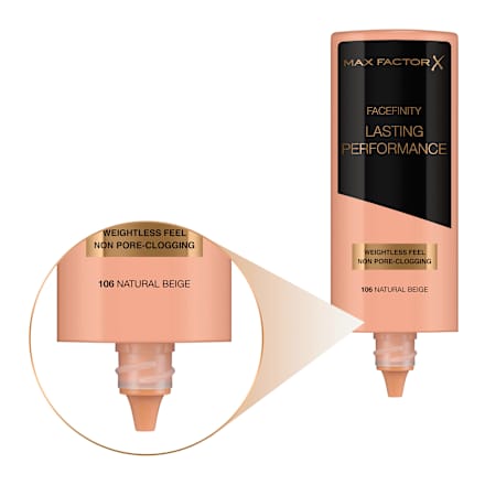 Foundation Facefinity Lasting Performance 106 Natural Beige MAX FACTOR
