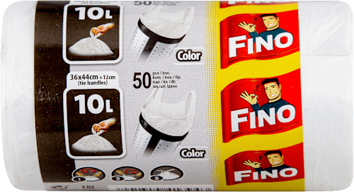 Kese za smeće sa ručkama- u boji, 10l FINO