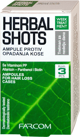 HERBAL SHOTS ampule protiv opadanja kose, 3x10ml FARCOM