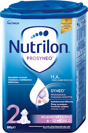 pokračovací mléčná kojenecká výživa 2 HA Prosenyo 6m Nutrilon