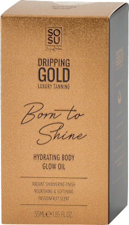 Trblietavý hydratačný olej Dripping Gold Born to Shine, bronzový SOSU