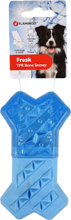 Hundespielzeug "Fresk Snowy" Knochen blau  Flamingo