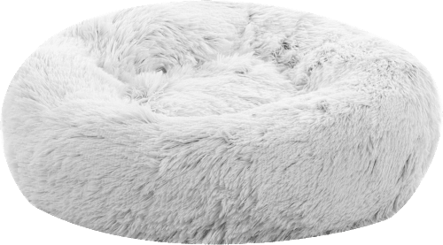 Katzenkissen "Alba" weiß & rund Flamingo