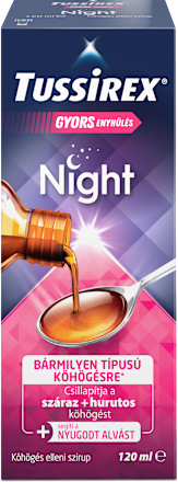 Night köhögés elleni szirup Tussirex