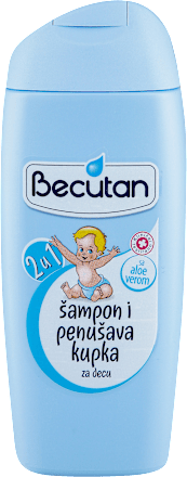 2u1 šampon i penušava kupka za decu Becutan