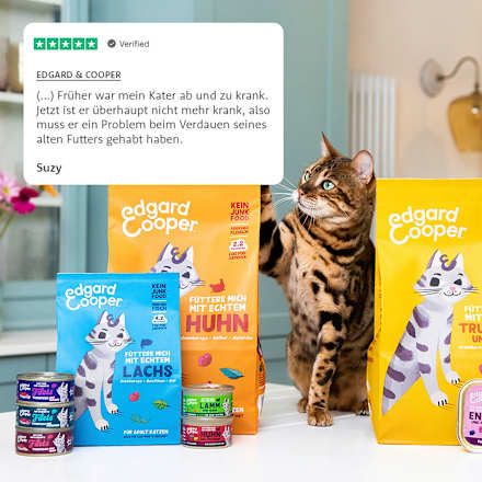 Trockenfutter Katze mit Freilandhuhn & Cranberrys, Adult Edgard & Cooper