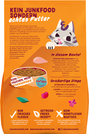 Trockenfutter Katze mit Freilandhuhn & Cranberrys, Adult Edgard & Cooper