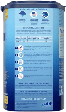 Lapte praf de continuare, 6-12 luni Aptamil