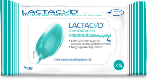Intim antibakteriális törlőkendő LACTACYD
