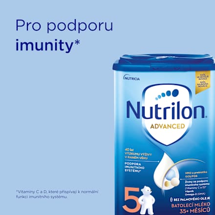 pokračovací mléčná kojenecká výživa 5 Advanced 36m Nutrilon