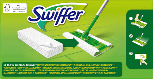 Trockene Bodentücher Swiffer