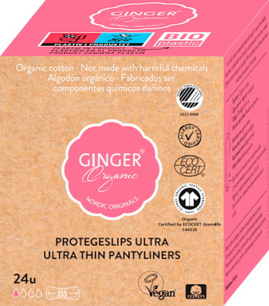 Organické slipové vložky -  individuálne balené Ginger Organic