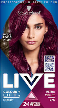 Colour + Lift Permanente Haarfarbe - Nr. L76 Ultra Violet Schwarzkopf LIVE