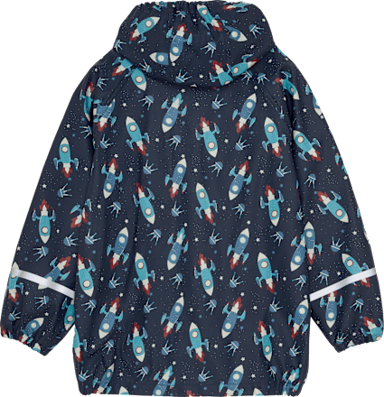 Regenjacke mit Raketen-Muster, blau, Gr. 110/116 Kilmanock