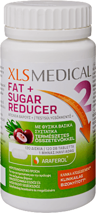 XLS MEDICAL Fat&Sugar Reducer testsúlycsökkentő tabletta ...