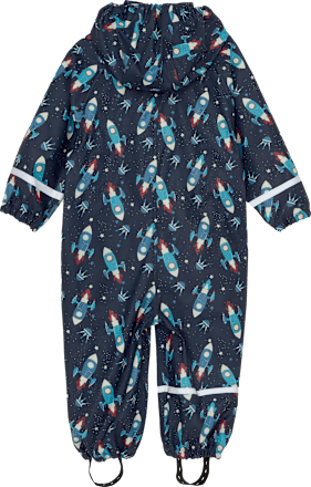 Regenanzug mit Raketen-Muster, blau, Gr. 74/80 Kilmanock