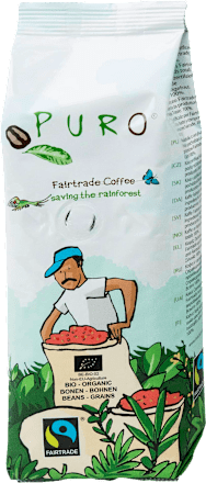 PURO zrnková káva bez kofeinu Puro