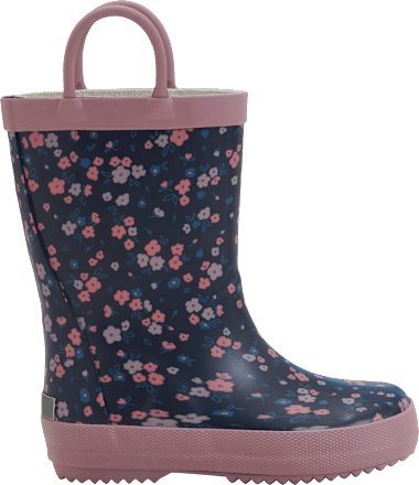 Gummistiefel mit Blumen-Muster, rosa, Gr. 26/27 Kilmanock
