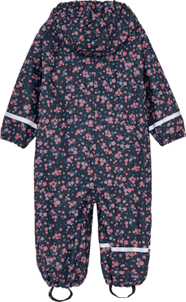 Regenanzug mit Blumen-Muster, blau & rosa, Gr. 74/80 Kilmanock