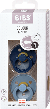 Colour dudlík z přírodního kaučuku, 0-6 měsíců BIBS