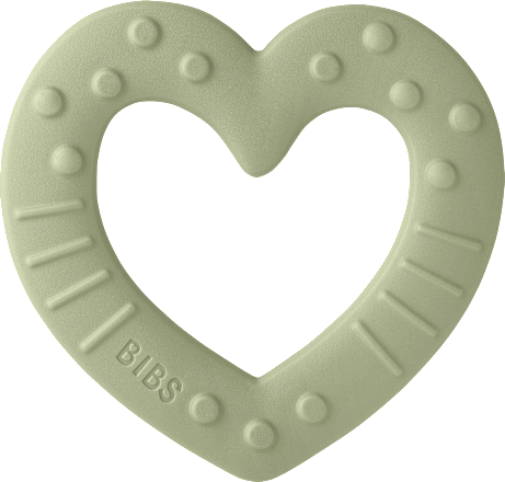 Beißring Herz grün, ab 3 Monaten BIBS
