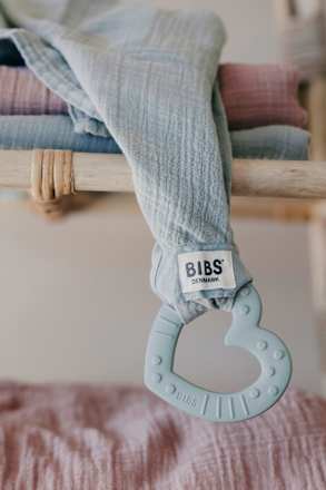 Beißring Herz grün, ab 3 Monaten BIBS