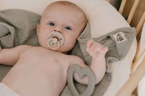 Beißring Herz grün, ab 3 Monaten BIBS