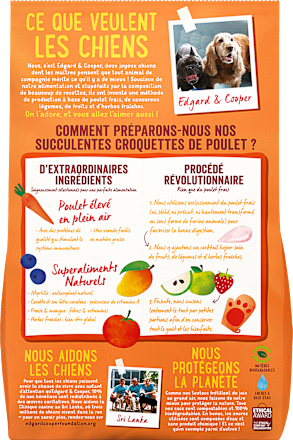 Trockenfutter Hund mit Huhn & Mango, Adult Edgard & Cooper