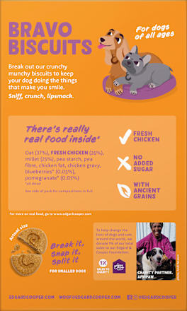 Hundeleckerli mit Huhn, Biscuits, Adult Edgard & Cooper