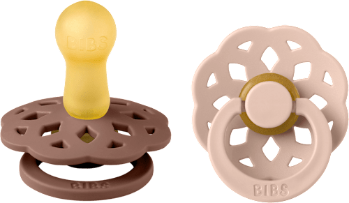 Suzete Boheme Latex 6 luni crem și maro BIBS
