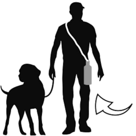 tragbarer Wasserspender 500 ml für unterwegs Flamingo