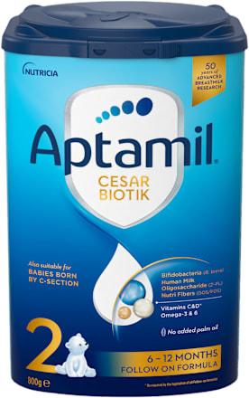 CESAR BIOTIK  2 prelazna mlečna formula za odojčad rođenu carskim rezom, od 6 do 12 meseci Aptamil