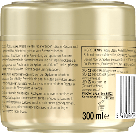 Haarmaske Keratin Repair & Care PANTENE PRO-V