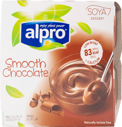 Desert od soje s okusom čokolade / 4 kom. alpro