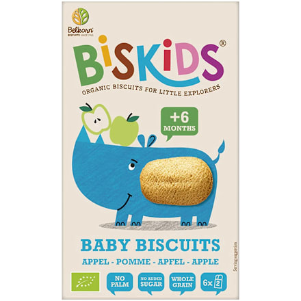 Био детски бисквити BisKids с вкус на ябълка, 6м + BisKids