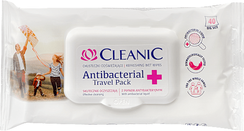 Antibakteriális törlőkendő családi kiszerelésben Cleanic