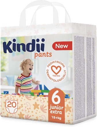 Pieluchomajtki junior extra rozmiar 6, 15+ kg Kindii