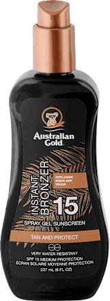 Sprej za pospeševanje zagorelosti Instant Bronzer, ZF 15 Australian Gold