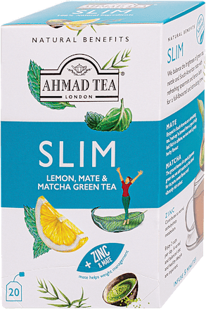 Чай за отслабване с лимон и зелен чай матча, 20 бр AHMAD TEA